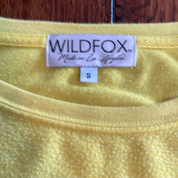 Wildfox Driver Take Me Somewhere Sunny Sweatshirt Yellow Black Small Soft - Picture 4 of 7